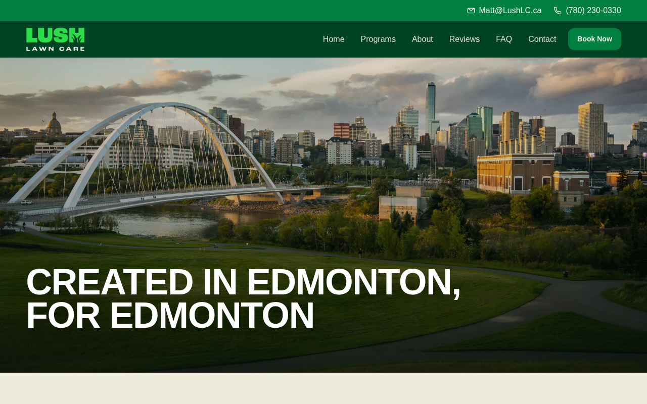 Lush Lawn Care website screenshot